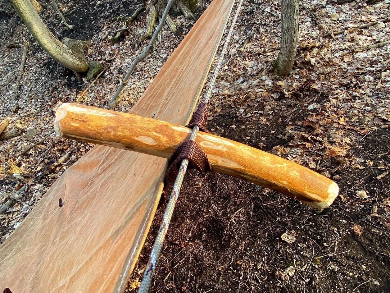 Waxed Canvas 8'x8' Scout Tarp / A Opossum Den Shelter