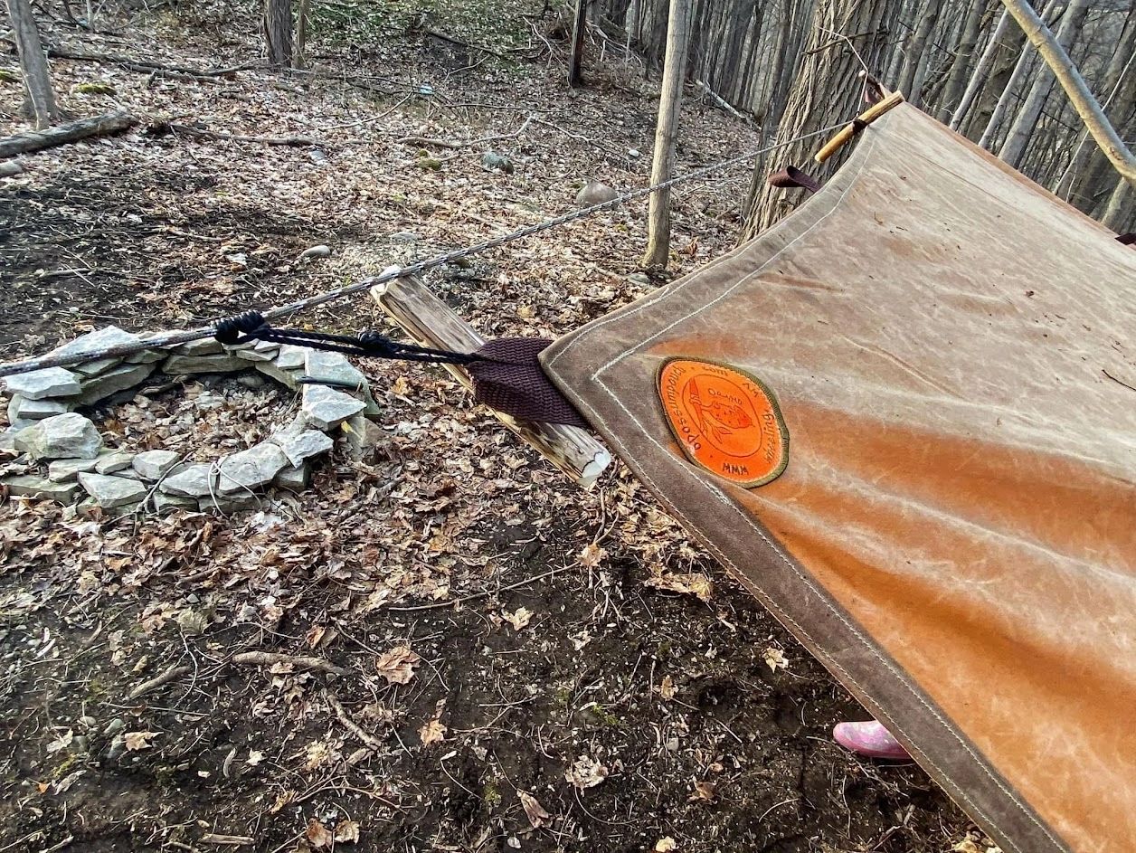 Waxed Canvas 8'x8' Scout Tarp / A Opossum Den Shelter